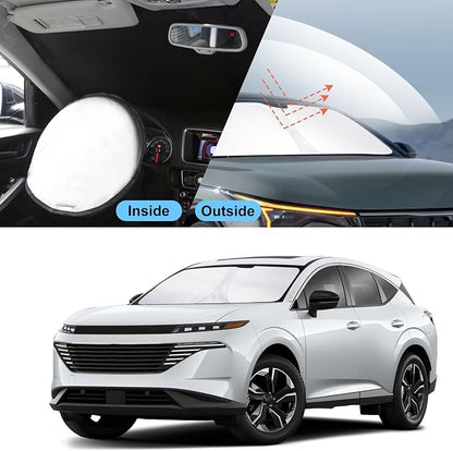 TINGLU Sun Shade for Kia K4 2025 2026 Accessories Windshield Sun Shade Window Shade UV Rays Protection Sun Visor Cover with Steering Wheel Sunshade Storage Bag