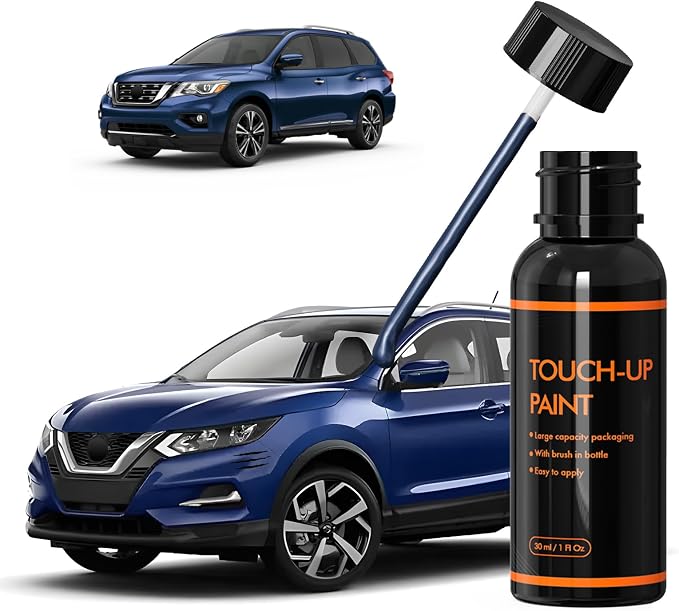 RBY Caspian Blue/Dark Blue Steel Touch Up Paint for Nissan, DIY Car Paint Scratch Repair Kit, Automotive Paints, Quick & Easy Fix Scratch Repair for Rogue/Pathfinder/Qashqai