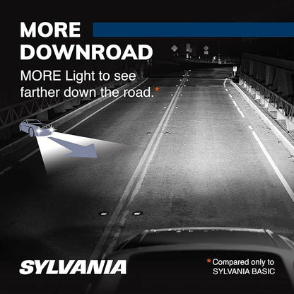 SYLVANIA - H11 SilverStar - High Performance Halogen Headlight Bulb, High Beam, Low Beam and Fog Replacement Bulb, Brighter Down Road with Whiter Light (Contains 1 Bulb)