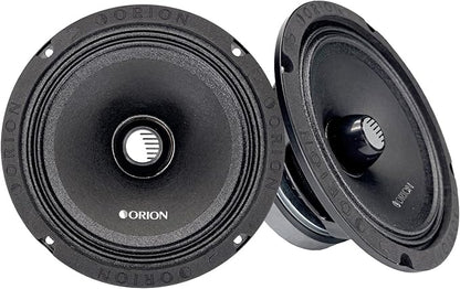 ORION Cobalt CM652 High Efficiency 6.5" Mid-Range Bullet Loudspeakers, 1000W Max Power, 250W RMS, 2 Ohm, 1.5" Voice Coil - Pro Car Audio Stereo, Midrange Speakers (Pair)