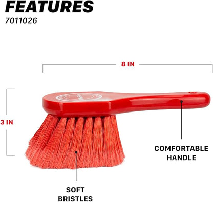 Maxshine Universal Cleaning Brushes (3-Piece Set) – Heavy-Duty, Medium-Duty, Soft Bristles – Removes Dirt & Stains – Wheels, Tires, & Exterior Surfaces – Carpets, Upholstery & Interior Surfaces