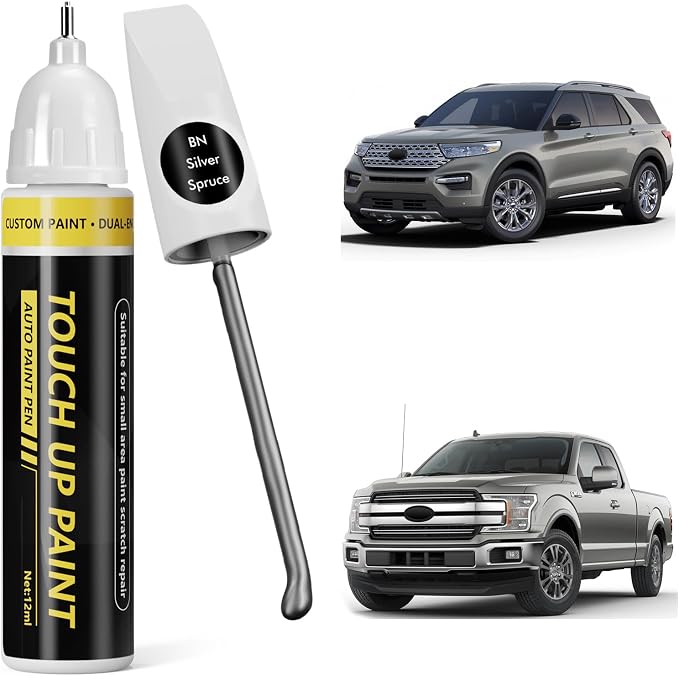 (Silver Spruce (BN) Car Touch Up Paint for ford, Car Paint Scratch Repair Kit, 2 in 1 Premium Scratch Remover Pen with Exact Color-Matched