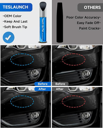 Touch Up Paint for BMW, Carbon Black Metallic (416) Exact Match Touch Up Paint Car Scratch Repair(Carbon Black Metallic for X4/X5/5/2020 3 Series/X4/2018 X5)