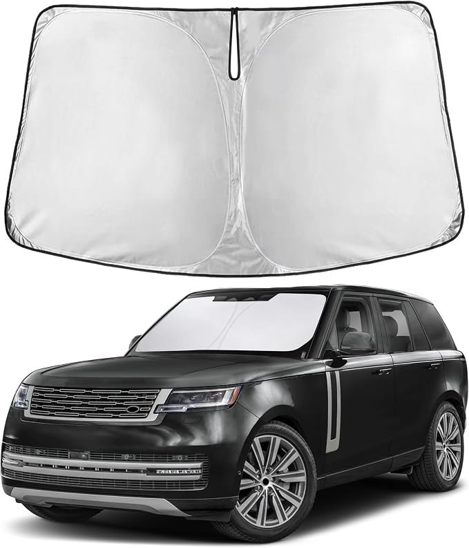 EcoNour Windshield Sunshade Compatible for Land Rover Range Rover Velar 2017-2024 2025 2026, Sun Visor for Front Windshield & Window Sun Shade Cover, UV Heat Blocker & Protector, Car Accessories