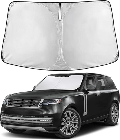 EcoNour Windshield Sunshade Compatible for Land Rover Range Rover Velar 2017-2024 2025 2026, Sun Visor for Front Windshield & Window Sun Shade Cover, UV Heat Blocker & Protector, Car Accessories