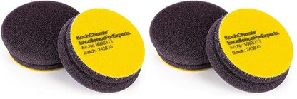 Koch-Chemie - Fine Cut Pad V2 - Medium Abrasive Sponge for Removing Moderate Weathering & Scratches; Long-Lasting Compression Hardness; Contours Easily (76mm x 23mm) (Pack of 2)