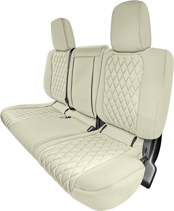 FH Group Custom Fit Car Seat Covers Specifically Made for 2022-2026 Nissan Frontier, Full Set Gray Ultraflex Neoprene Waterproof Automotive Seat Covers for Pickup Truck, Nissan Accessories