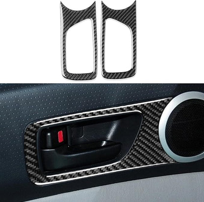 NVCNX Real Premium Carbon Fiber for Toyota 2nd Gen Tacoma Accessories 2005-2015 2006 2007 2008 2009 2010 2011 2012 2013 2014 Car Door Inner Handle Cover Interior Trim Sticker Decal 2PCs - for 2-Door