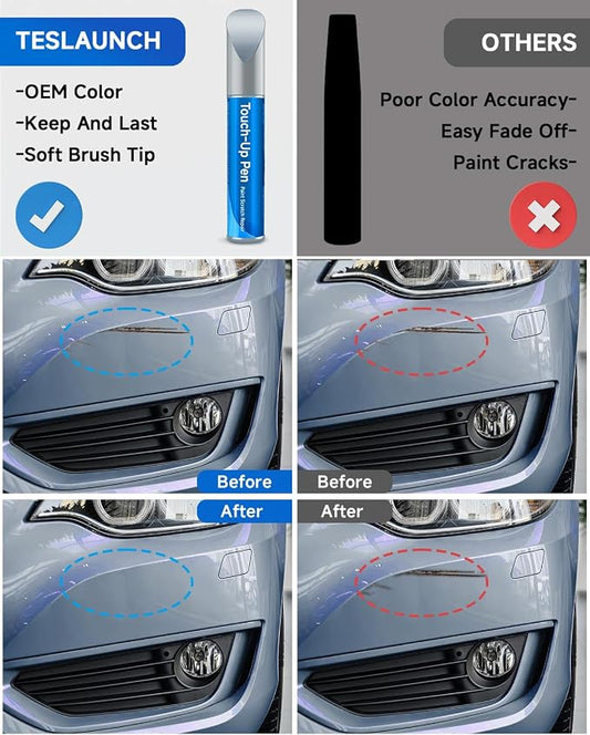 WA931L/68 Blue Ice Metallic Touch Up Paint Compatible with Chevrolet GMC Buick Cadillac Exact Match Touch Up Paint Car Scratch Repair