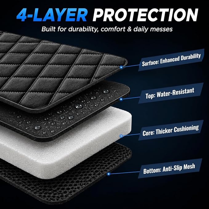 fidozen Waterproof Dog Car Seat Cover for Back Seat: Suitable for Small and Large Dogs, Hammock and Pet Protector, Backseat seat Cover (Full Bench, Large(56" W))