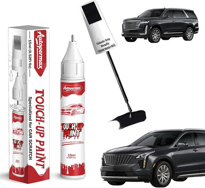 Galactic Gray Metallic(G6M/WA618G) Car Touch Up Paint for Cadillac, Color Accurate Two-In-One Car Paint Scratch Repair Pen, Professional Scratch Remover for Vehicles Chips and Nicks Scuff
