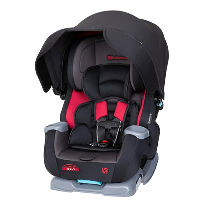 Baby Trend Cover Me™ 4-in-1 Convertible Car Seat, Scooter – Built-in Canopy, 4-Stage Growth System, Plush Comfort Padding, Multi-Position Recline