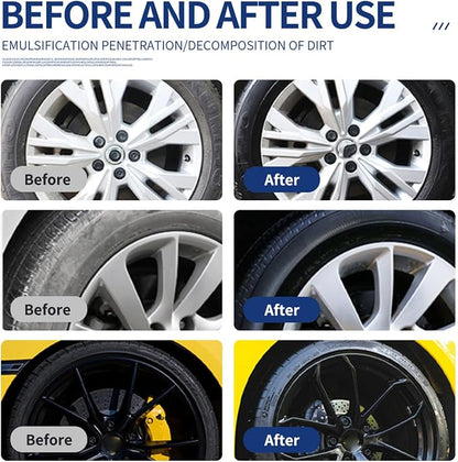 Tire Coating Wax Polish - 50g Car Dressing Paste, Restore Gloss Shine | Driving Safety Enhancement Care Product, Long Lasting Paste with Applicator