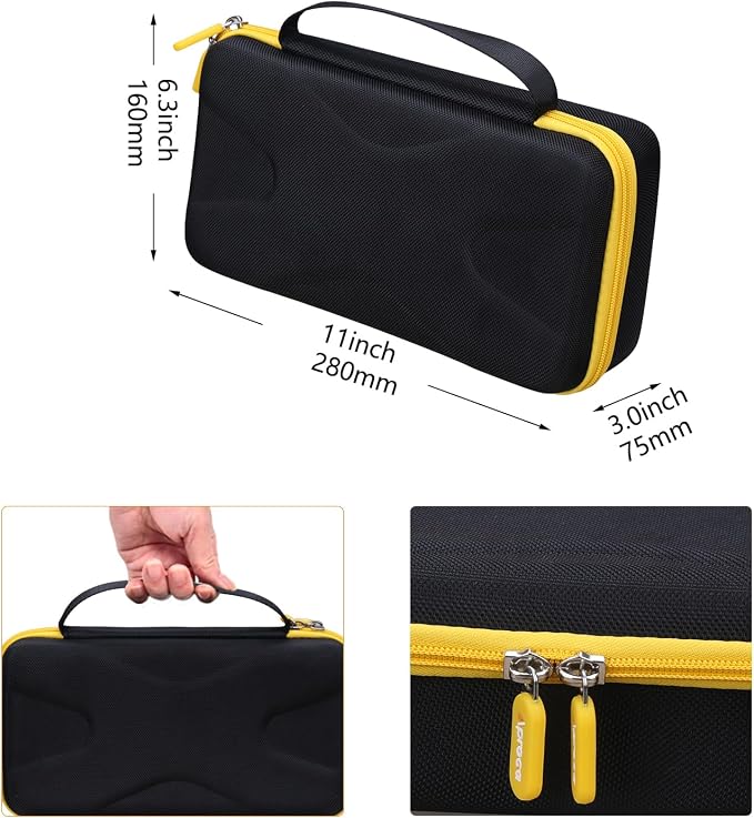 Aproca Case Compatible with HOTO Handheld Car Vacuum Cleaner Cordless, Portable Hard Storage Bag for Accessories (Case Only)