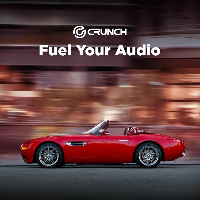 Crunch 2 Pair 6.5 Inch Car Audio Speakers, 300 Watt MAX 3 Way Full Range Speaker Set with 1 Inch Tweeter & Spade Terminal Connectors, CS-653