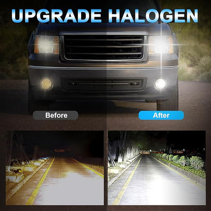 Fit for Mazda 3 2010-2018 High Performance Halogen Headlight Bulbs,9005 High Beam + H11 Low Beam Headlamp Replacement Bulbs Kit, Plug and Play,Pack of 4