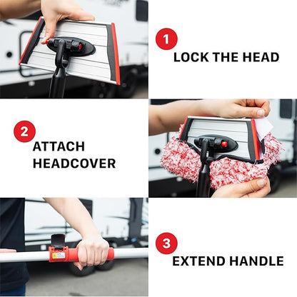 Maxshine Plush Microfiber Replaceable Head Cover for Premium IncrediStick – Scratch-Free Cleaning for Cars, Trucks, Boats & RVs – Car Detailing Accessory