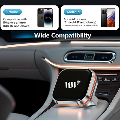 Mini Wireless Carplay Adapter for iPhone, 2-in-1 CarPlay & Android Auto Wireless Adapter for Car(2015+) with Wired CarPlay, USB-A/C Plug & Play, Fast Auto-Connect for iPhone iOS 10+ Android 11+