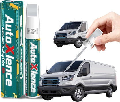 Ingot Silver Metallic(UX) Touch Up Paint Compatible with Ford Car Paint Pen Scratch Repair Automotive Scratch Remover Fix Exact Color Match