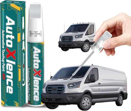 Ingot Silver Metallic(UX) Touch Up Paint Compatible with Ford Car Paint Pen Scratch Repair Automotive Scratch Remover Fix Exact Color Match