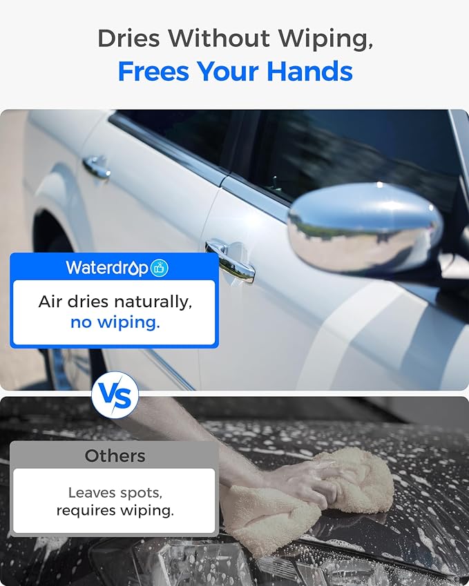 Waterdrop Spotless Car Wash System with Resin, Deionized Water System, Spot Free, Works for All Vehicles, RV, Motorcycles, Windows, Boats, Planes and More, No Towel Drying