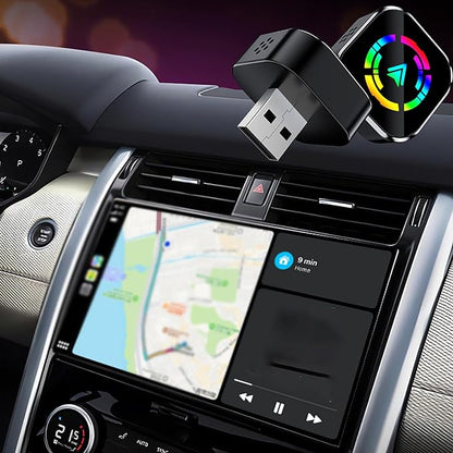 Wireless CarPlay Adapter for Buick Enclave 2018 2019 2020 2021 2022 2023 2024, Adapter USB Design Plug and Play Stable Connection Bluetooth Fast Connection Car Accessories,Black-A