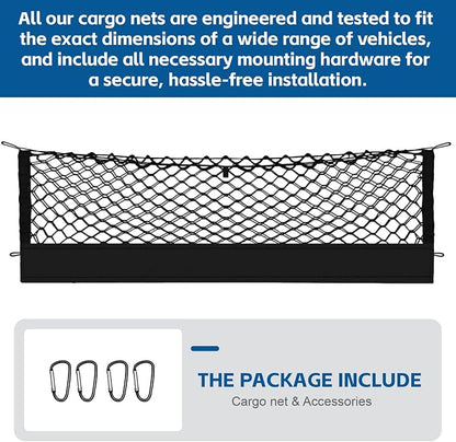 Truck Bed Cargo Net Truck Netting Custom Fit for Ford Maverick 2022-2026 Pickup Tailgate Organizer Net Heavy-Duty Elastic Truck Storage Grocery Mesh Net-Envelope Style