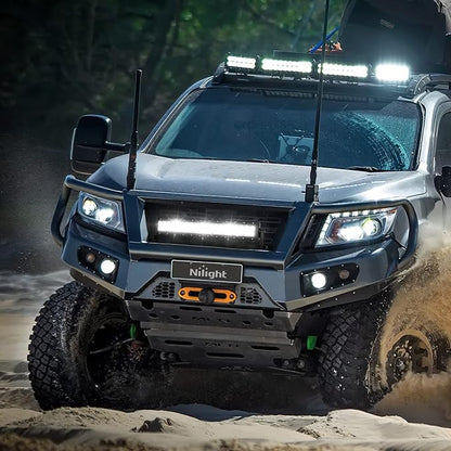 Nilight LED Light Bar 22Inch 150W 7D 15000LM Double Row Flood Spot Combo Off Road Driving Lights Super Bright for Truck Golf Cart SUV ATV UTV Boat