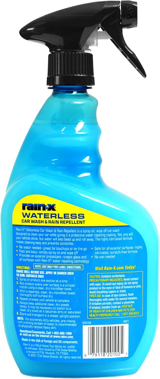 Rain-X 620100 Waterless Car Wash and Rain Repellent, 32 fl. oz.