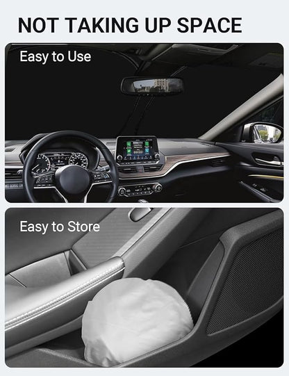 Proadsy Windshield Sun Shade for Nissan Altima 2019-2025 2026 4-Layer Foldable Front Sunshade Protector Sun Visor Blocks UV Rays Keep Car Cooler
