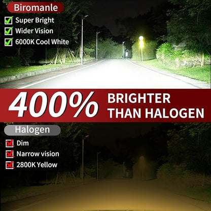 Compatible with 2011 2012 2013 2014 Hyundai Sonata Hi/Lo Beam; 6000k white light,H7 high beam and H7 Low Beam,Turn signal bulbs(Pack of 4)