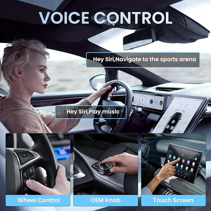 Wireless Carplay Adapter Screen Mirroring Adapter for Car Mirror Phone to Car Screen 2026 Auto Linker Pro 3 in 1 Bluetooth USB Apple Carplay and Android Auto Watch Tv Airplay Smart Box