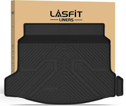 LASFIT Trunk Mat for Honda Civic Hatchback 2022-2026 & Civic Hatchback Hybrid 2025-2026, All Weather TPE Custom Fit Trunk Liner Cargo Mat Cargo Liner, Black