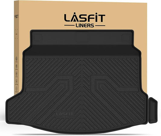 LASFIT Trunk Mat for Honda Civic Hatchback 2022-2026 & Civic Hatchback Hybrid 2025-2026, All Weather TPE Custom Fit Trunk Liner Cargo Mat Cargo Liner, Black