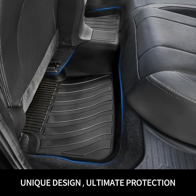 OEDRO Upgraded Floor Mats Fit for 2024-2025 2026 Subaru Crosstrek/Impreza Accessories, TPE All-Weather Crosstrek Floor Liners 1st & 2nd Row & Trunk Mat, Black
