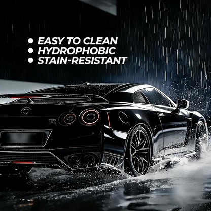 Rockrose Ultra Gloss TPU Black PPF Film for Car Paint Protection 24 in x 50FT Self-Healing, UV Protection, Scratch & Stain Resistant, Hydrophobic, Wet Installation, Strong Adhesive, 7.5 mil Thickness
