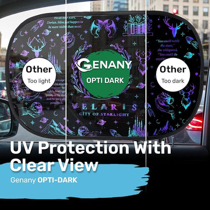GENANY 2pcs Acotar Velaris Window Sun Shade for Sedan SUV Truck (21x14 Inches), Sun Shades for Side Window, Accessories for Kids, Baby Window Shades, Summer Car Decor