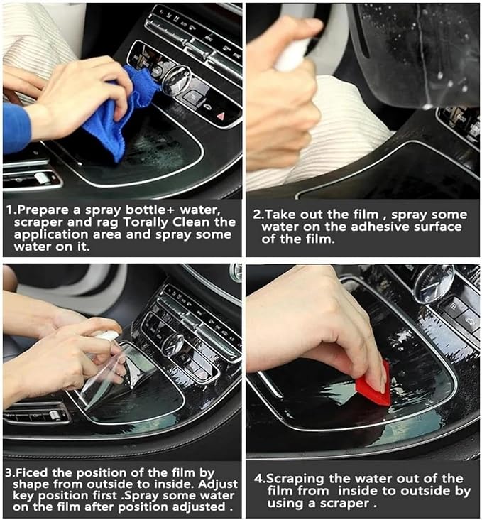 Car Interior Center Console Instrument Dashboard Anti-Scratch Sticker Transparent Protective Film Accessories,for Renault Grand Koleos 2024