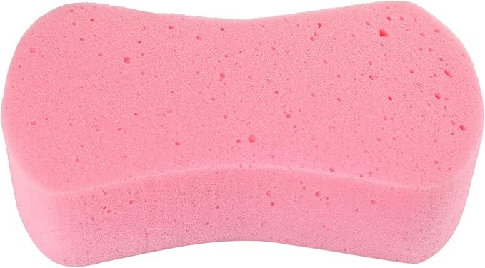 X AUTOHAUX Pink Auto Car Cleaning Sponge Block Washing Eraser Remover Pad Absorbent Foam