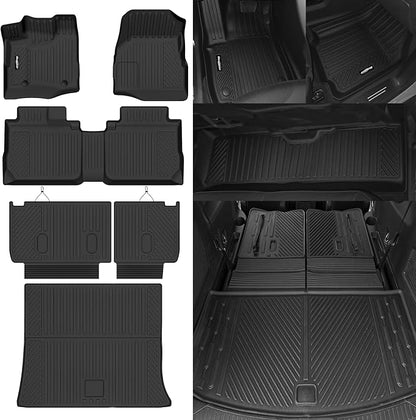 Floor Mats for 2012-2017 Chevrolet Equinox/GMC Terrain, Trunk Mat and Backrest Mat All Weather TPE Protector for Chevrolet Equinox Accessories