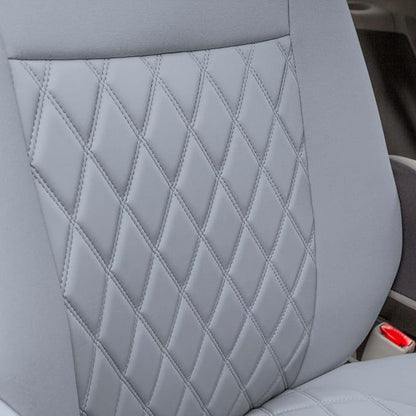 FH Group Custom Fit Car Seat Covers Specifically Made for 2011-2020 Toyota Sienna 7 Seater with Ultraflex Neoprene Water Resistant Automotive Seat Covers - Full Set Solid Gray