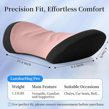 Lumbar Support Pillow for Office Chair - Lumbar Pillow for Car, Memory Foam Ergonomic Lumbar Support Pillow for Car Back Support for Office Chair Back Support Cushion