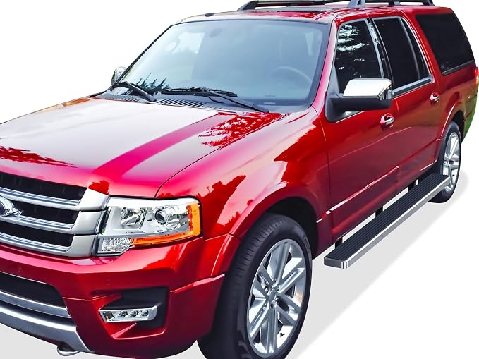 APS (Polished Silver 6 inches) 304 Stainless Steel Running Boards Nerf Bars Side Steps Compatible with Ford Expedition 2003-2017 (Exclude EL Model) (Not Fit Funkmaster Flex Edition)