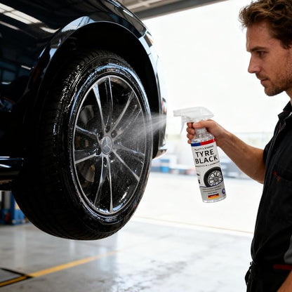 Tire Shine Spray - Instant Tyre Dressing | Trim Dressing Spray, Vehicle Tyre Cleaning Product, Automotive Wheel Protectant for Trucks Sedans Rvs Suvs Auto Enthusiasts Fleet Managers Vehicle