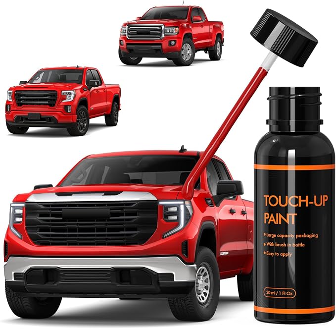 G7C/WA130X Red Hot/Cardinal Red Touch Up Paint Compatible With GMC, DIY Car Paint Scratch Repair Kit, Automotive Paints, Quick & Easy Fix Scratch Repair for Sierra/Canyon/Savana