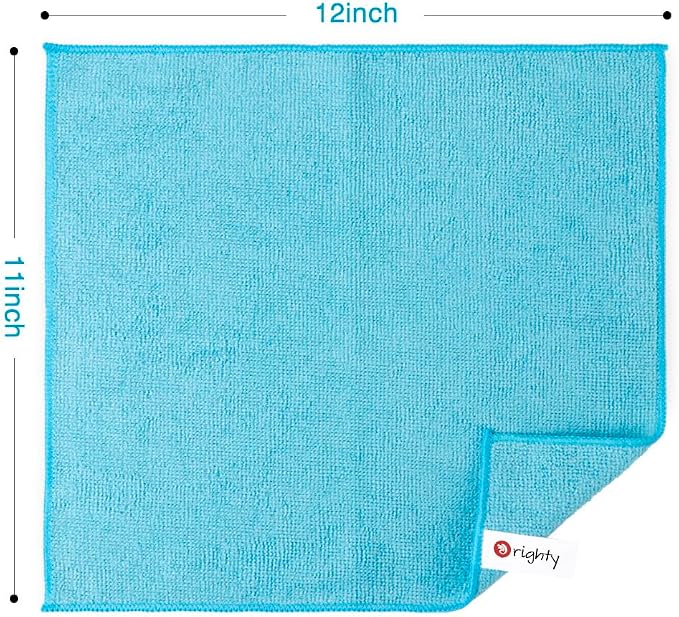 Orighty Microfiber Cleaning Cloth, 150 Pack Microfiber Towels for Cars, Multi-Purpose Shop Towels Cleaning Rags Bulk for Car, Home, Kitchen, 12 x 11 inch