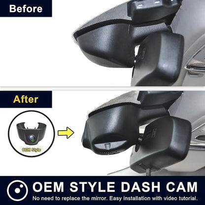 Mangoal Front 4K & Rear 1080P Dash Cam Custom for 4th Gen Dodge RAM 1500/2500/3500 2013 2014 2015 2016 2017 2018 (Model A),Check Model Carefully,UHD 2160P,WiFi & App,128GB Card
