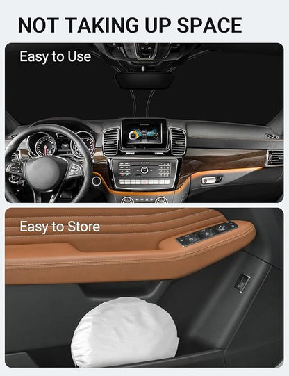 Proadsy 2026 Upgrade Front Windshield Sunshade Foldable Sun Shade Sun Visor Custom Fit 2016-2019 GLE-Class Accessories