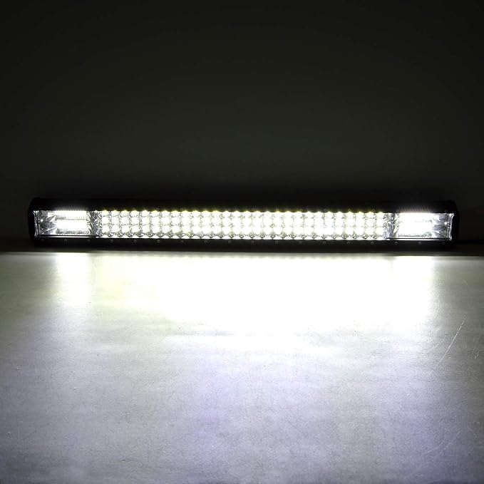 Willpower 28 inch 396W LED Light Bar Triple Row Spot Flood Combo Beam Off Road Driving Lights Waterproof Work Light for Jeep Trucks SUV ATV UTV Boat Lights, 12V 24V