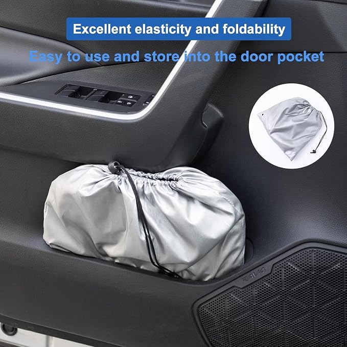 Windshield Sun Shade for Toyota Rav4 Accessories 2019-2025 2026, Custom Fit Foldable Front Window Sunshade Sun Visor Protector, Block UV Rays Keep Your Car Cooler